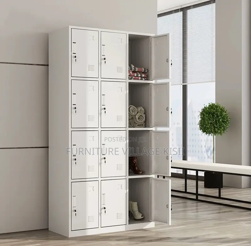 Office Cabinet; 12-Compartment Gym Storage Cabinet