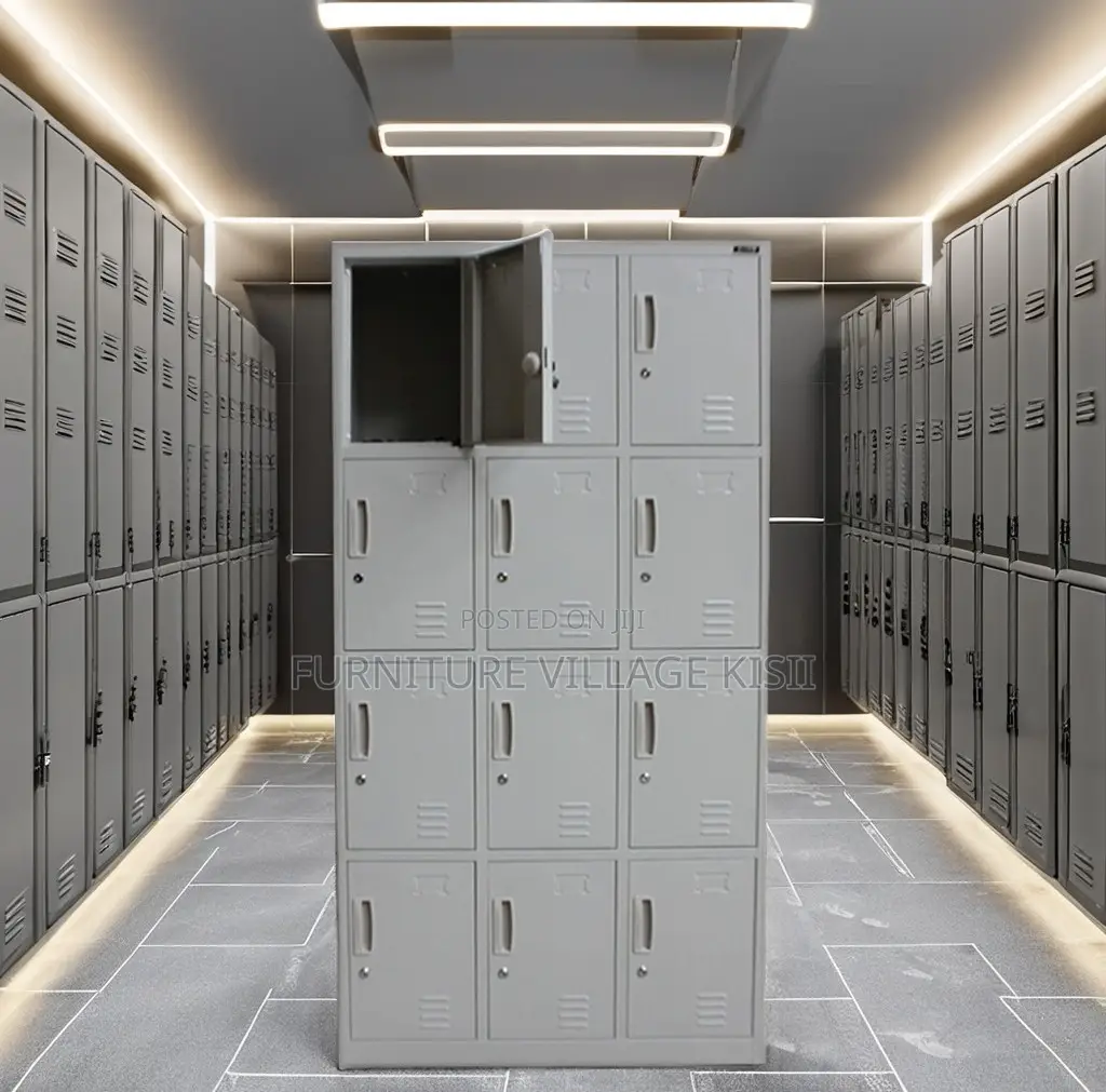 Office Cabinet; 12-Compartment Gym Storage Cabinet