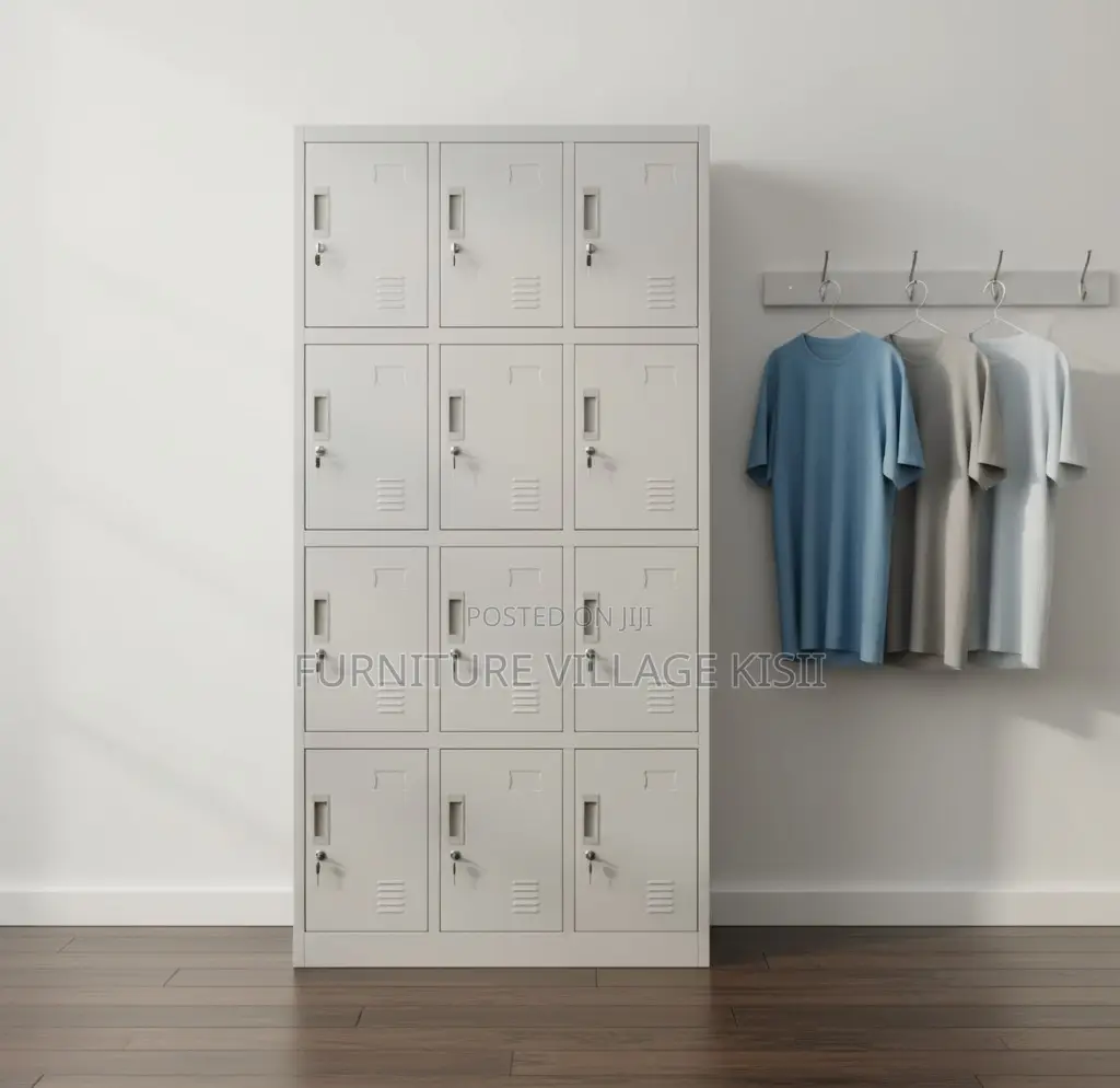 Office Cabinet; 12-Compartment Gym Storage Cabinet