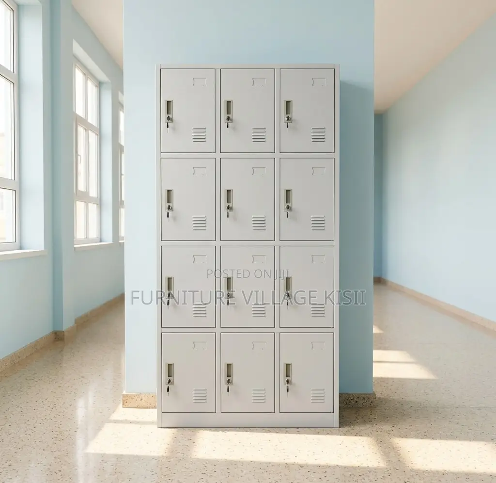 Office Cabinet; 12-Compartment Gym Storage Cabinet