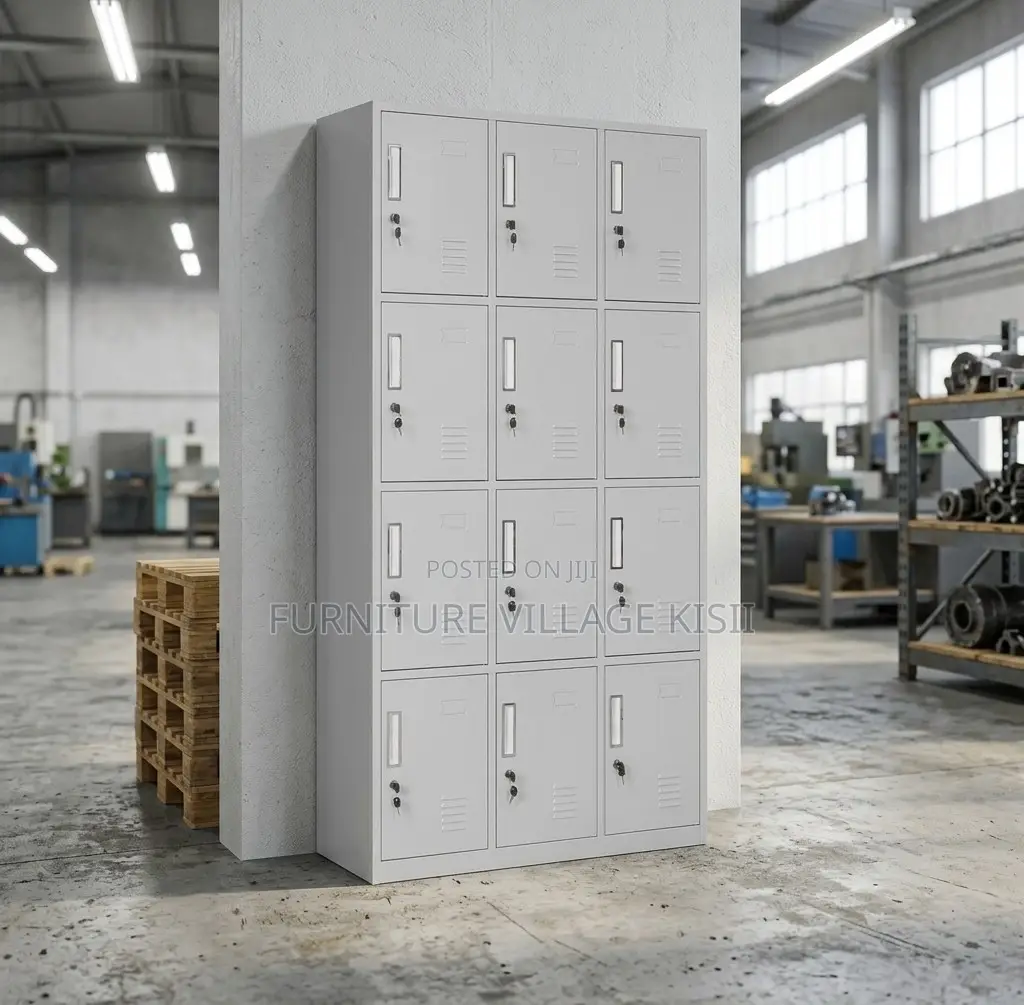 Office Cabinet; 12-Compartment Gym Storage Cabinet