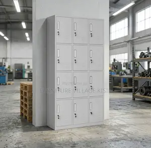 Office Cabinet; 12-Compartment Gym Storage Cabinet
