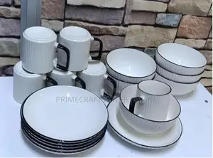 24 PCS White Dinner Set