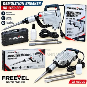 FREEVEL DEMOLITION BREAKER 1450 Watts With 2 FREE Chisels