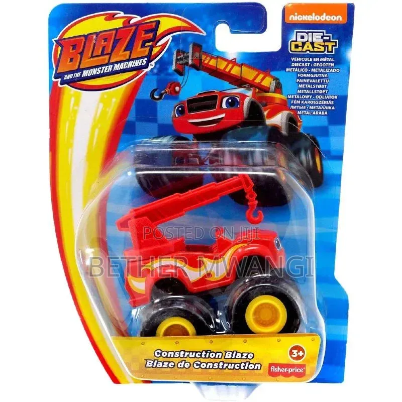 Blaze the Monster Machines Die-Cast Monster Trucks- Construction Blaze
