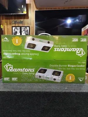 Ramtons Double Burner Biogas Cooker