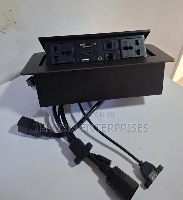 Table Top Metal Pop-Up Box - Black/ Silver