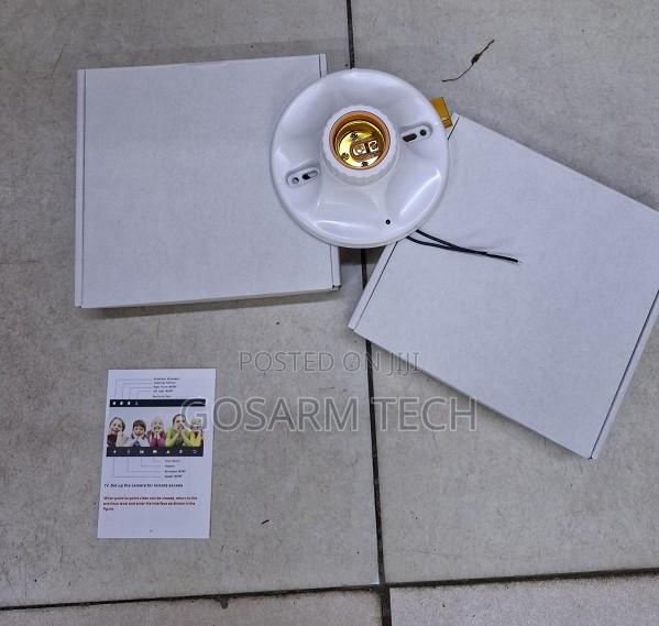 WiFi Bulb Holder Indoor CCTV Camera With Smartphone Connectivity