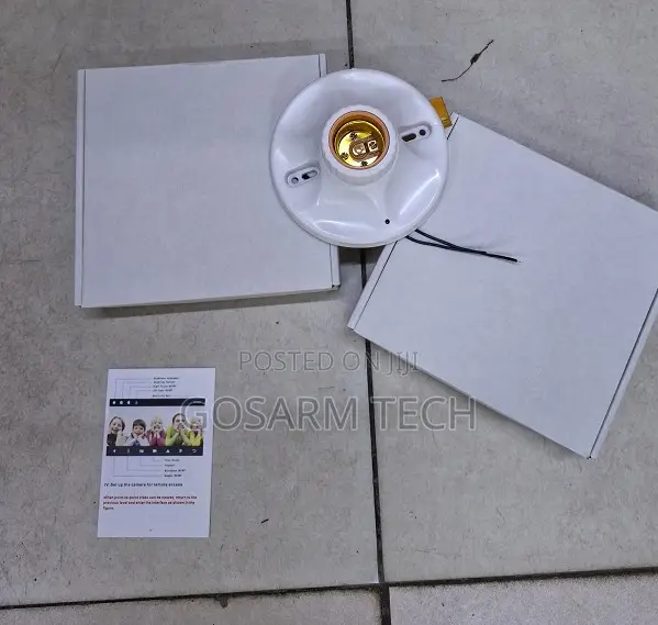 WiFi Bulb Holder Indoor CCTV Camera With Smartphone Connectivity