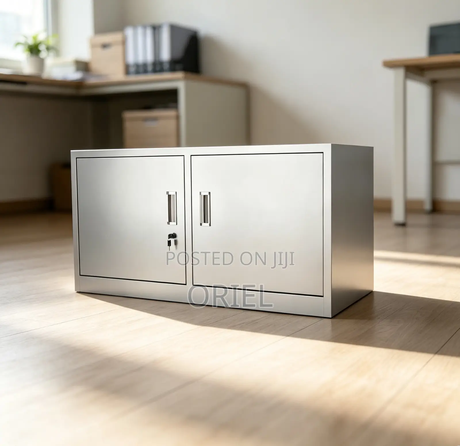 Modern Office Storage Cabinet : Metallic Office File Cabinet