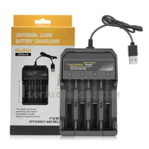2A 4.2V Universal 4-Slot USB Lithium -Ion Battery Charger