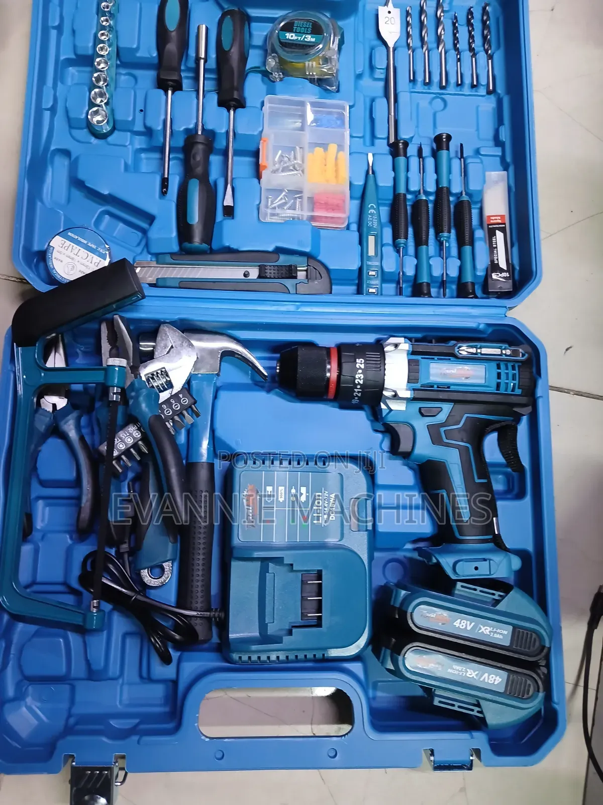 48v Cordless Drill and Tool Kit