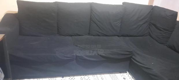 Black L Seat 6 Seater