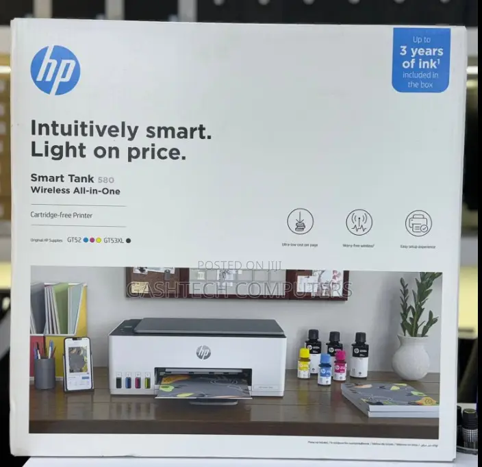 HP Smart Tank 580 All-in-One Printer (1F3Y2A)