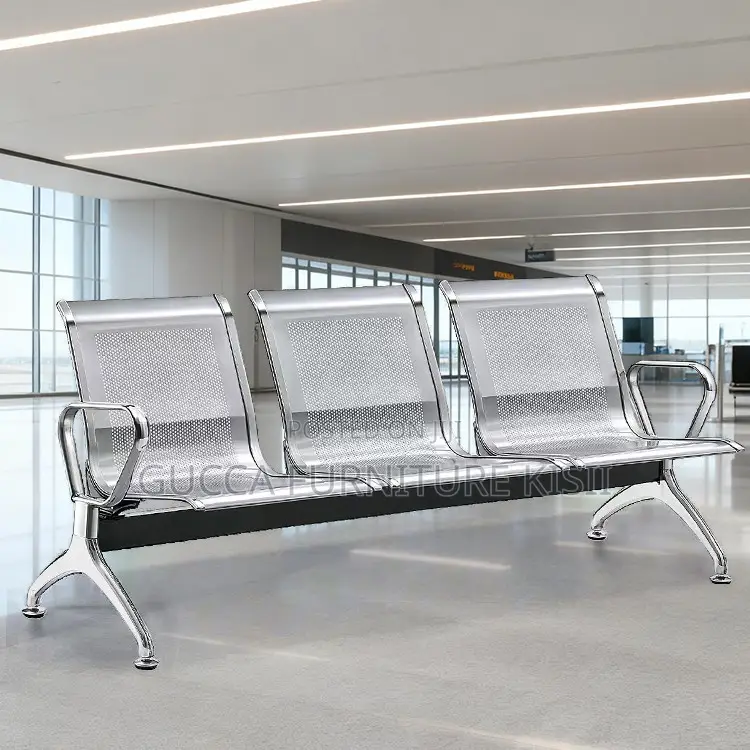 Bench; Heavy Duty Steel Unpadded Visitor Bench