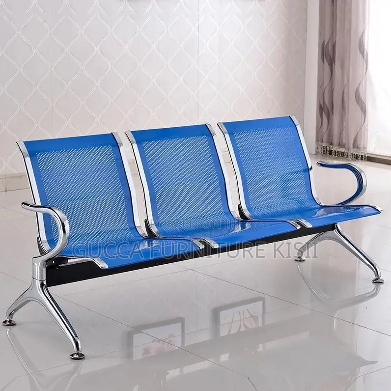 Bench; Heavy Duty Steel Unpadded Visitor Bench