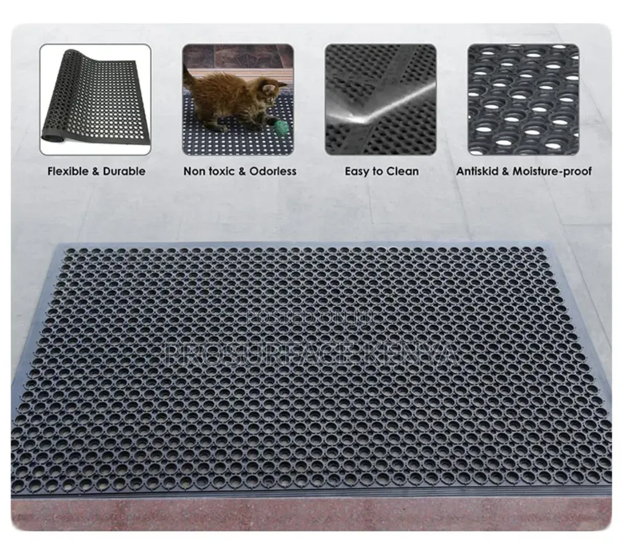 80×120cm Entrance Ramp Mat for Home, Office Business