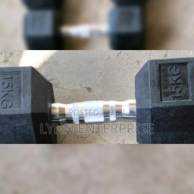 15kgs Hexagonal Lifters Single Hand 15kgs Dumbbell