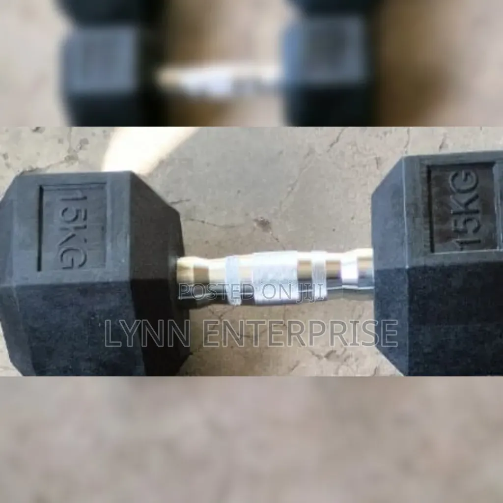 15kgs Hexagonal Lifters Single Hand 15kgs Dumbbell