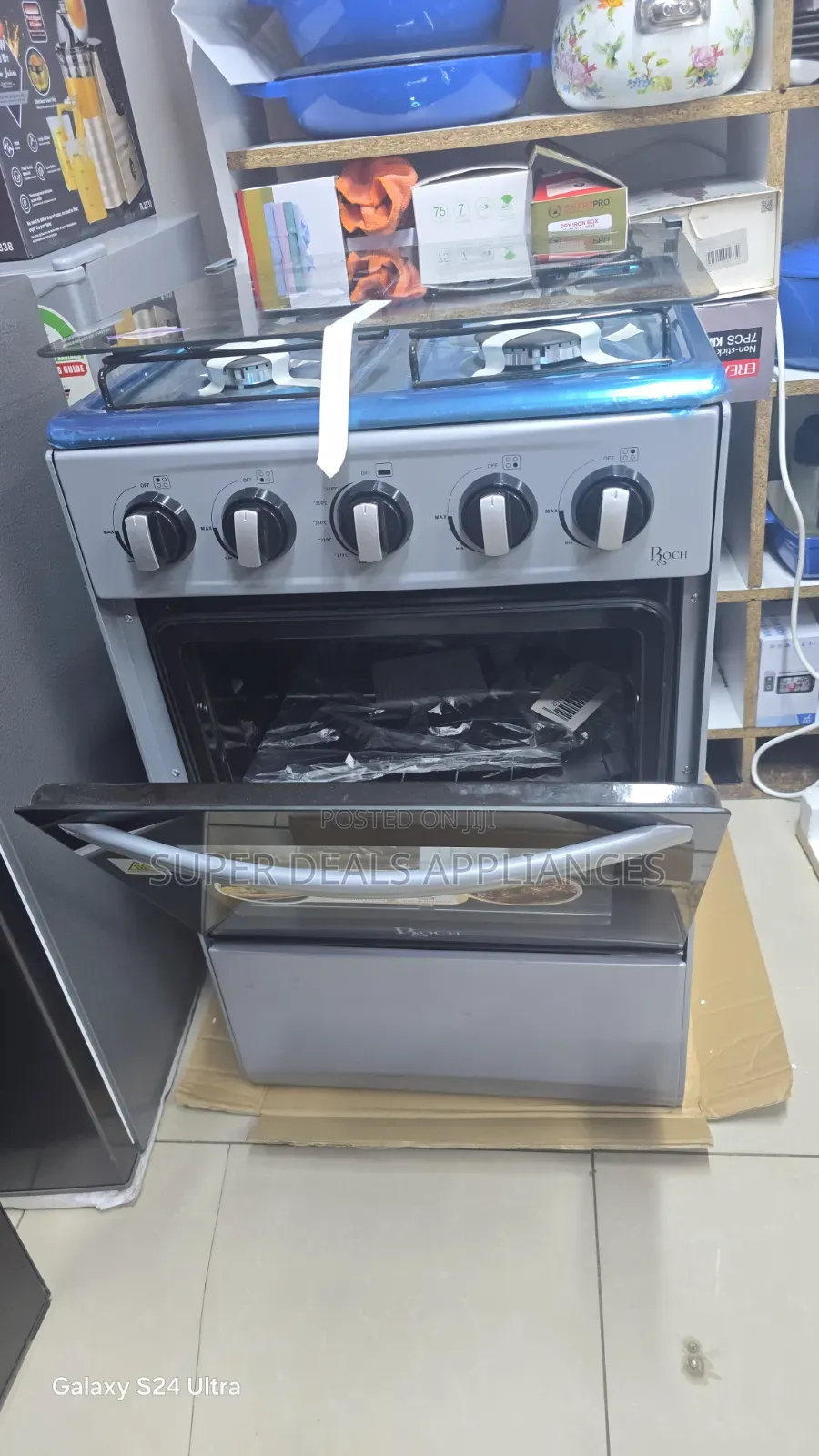 50*55 All Gas Standing Cooker