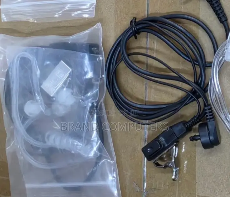 Security Guard FBI Acoustic Tube Earphone Headset With Push