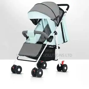 Premium Compact Travel Stroller - Mint Green Charcoal Gray