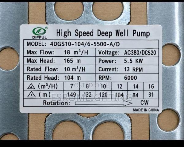 5.5kw High-Speed Deep Well Submersible Pump