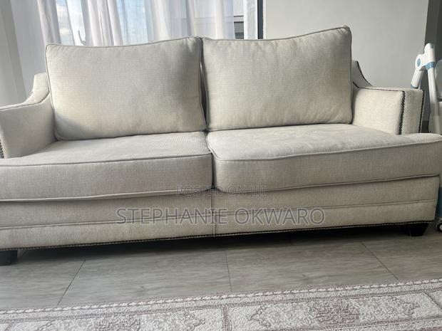 Three Seater Beige Sofa