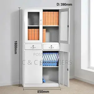 2-Swing Door Metal File Cabinet.