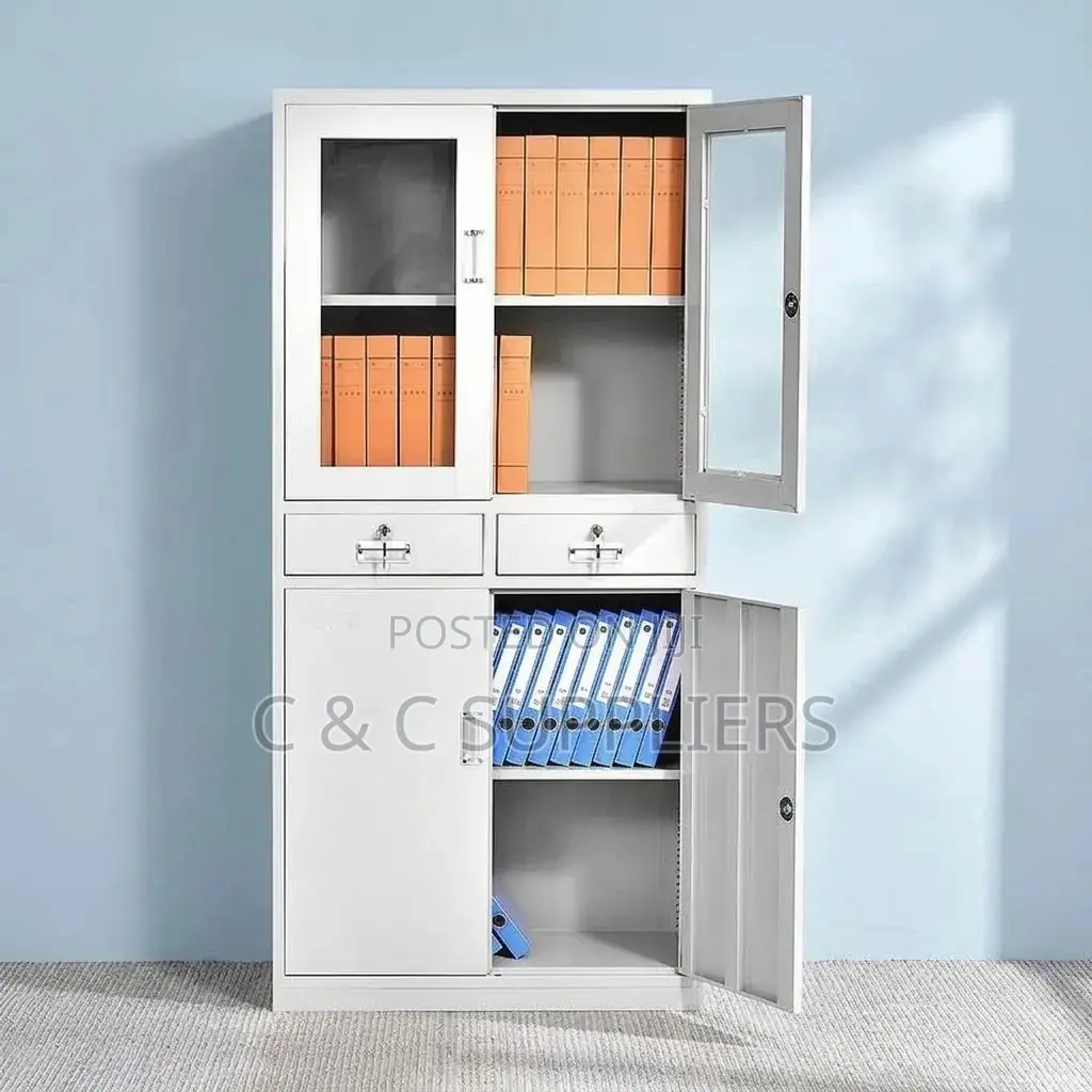 2-Swing Door Metal File Cabinet.