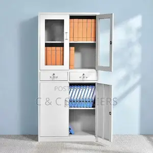 2-Swing Door Metal File Cabinet.