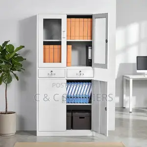 2-Swing Door Metal File Cabinet.