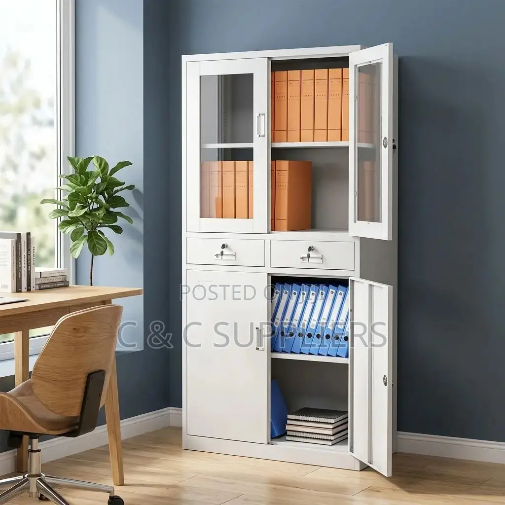 2-Swing Door Metal File Cabinet.