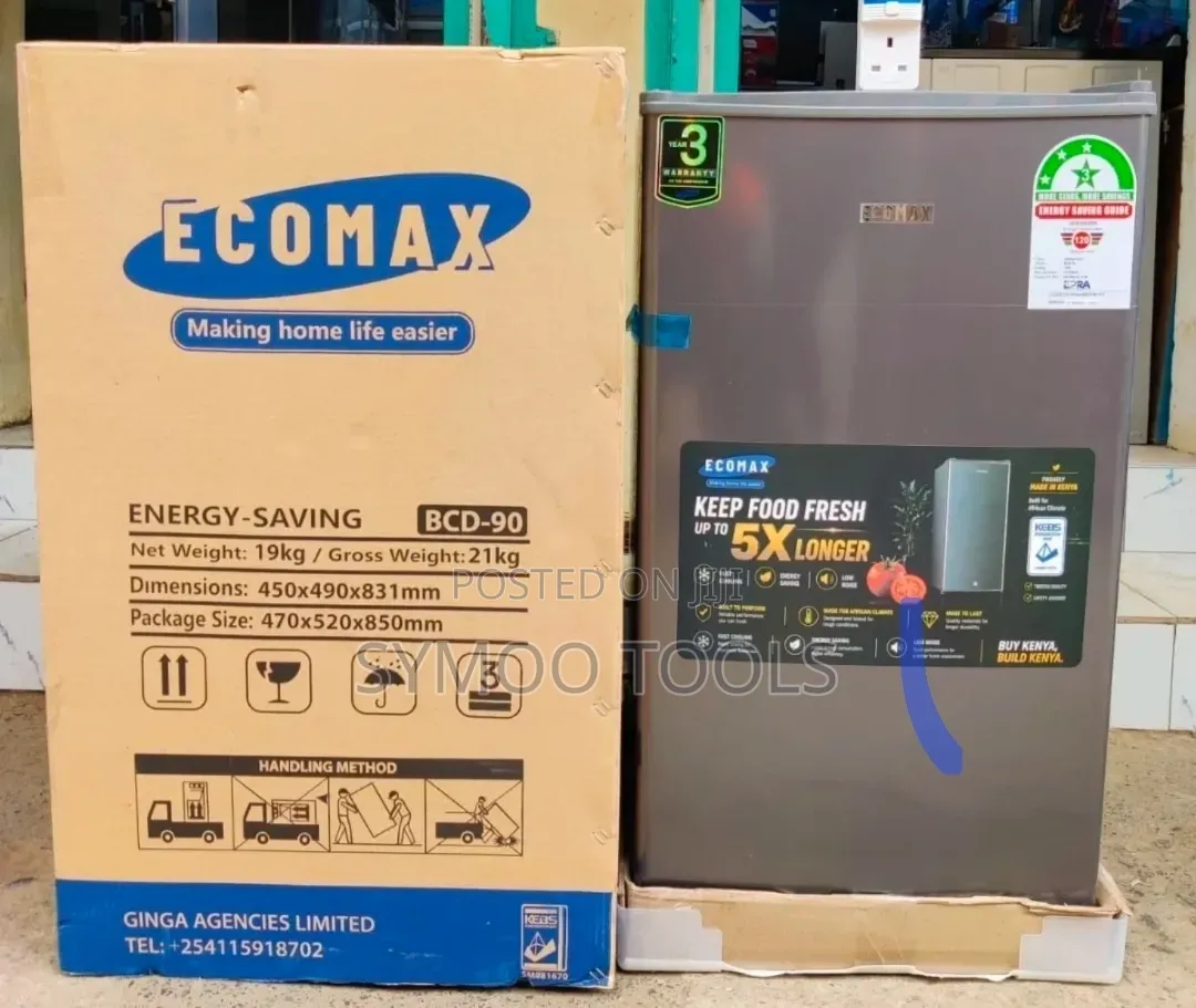 Ecomax 90L Fridge With Free Fridge Guard