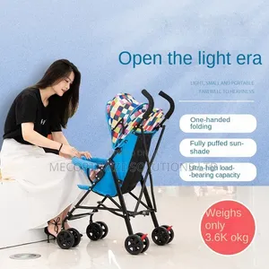 Foldable Baby Stroller – Portable Umbrella Full Canopy Storage Bag