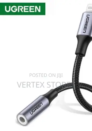 UGREEN US211 Lightning Male to 3.5mm Female Audio Adapter-Dark Grey