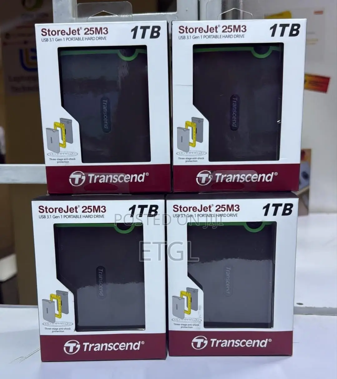 Transcend External HDD 1TB - Iron Grey - TS1TSJ25M3S