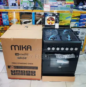 Mika Standing Cooker 3 Gas + 1 Electric, 58cm X58cm Mst58u31e3blem
