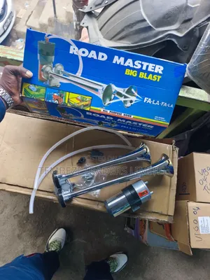 Road Master Big Blast 12V / 24V Twin Trumpet Air Horn Full Kit