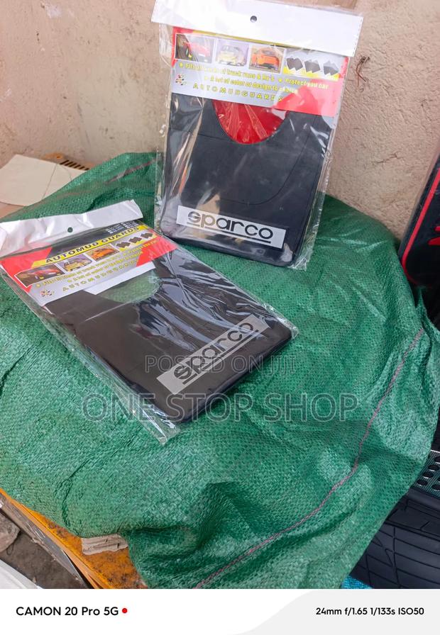 Sparco Black Mudflaps Designed to Fit Standard Cars,SUV,salooncars - main view