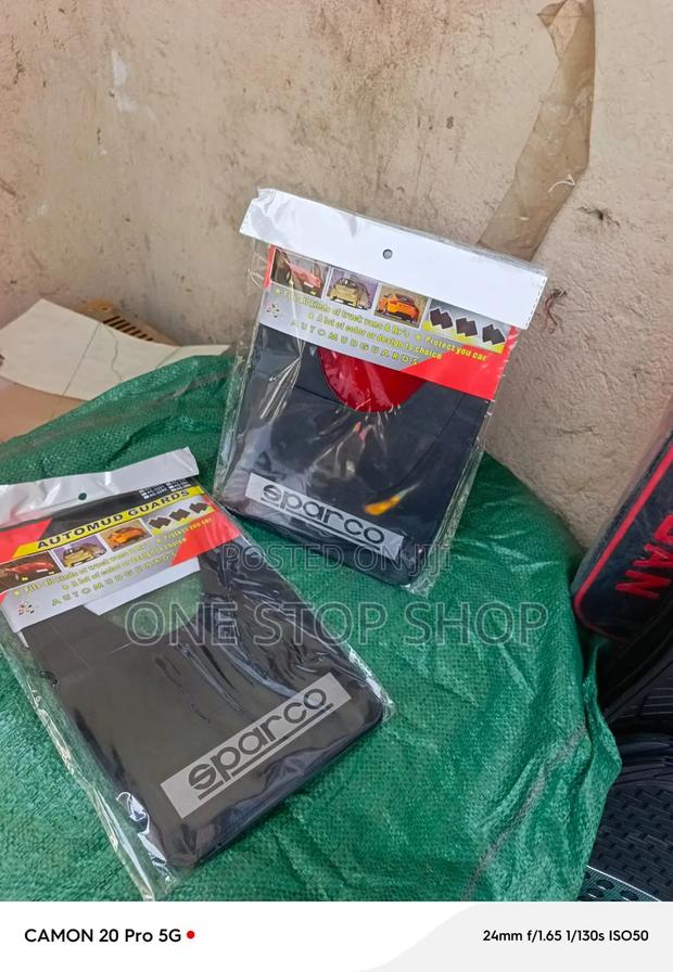 Sparco Black Mudflaps Designed to Fit Standard Cars,SUV,salooncars - thumbnail 2