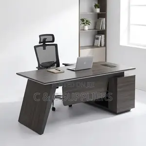 Executive Brown Managers Desk-1800mm