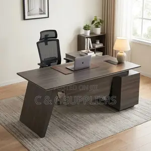 Executive Brown Managers Desk-1800mm