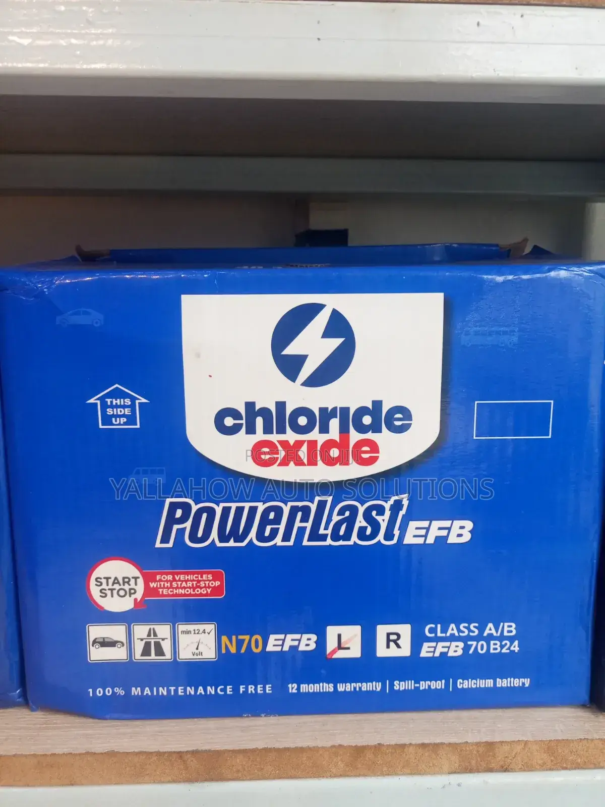 N70L Exide Power Last EFB Battery | Start-Stop Battery Kenya