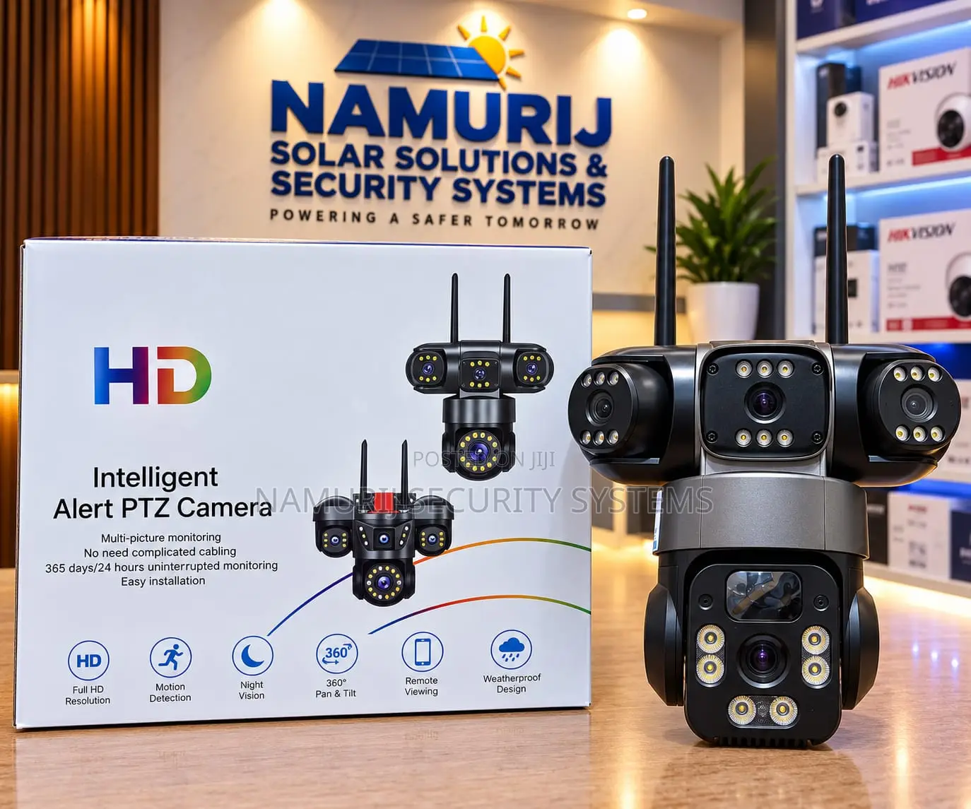 4G Tripple Lens Solar Camera
