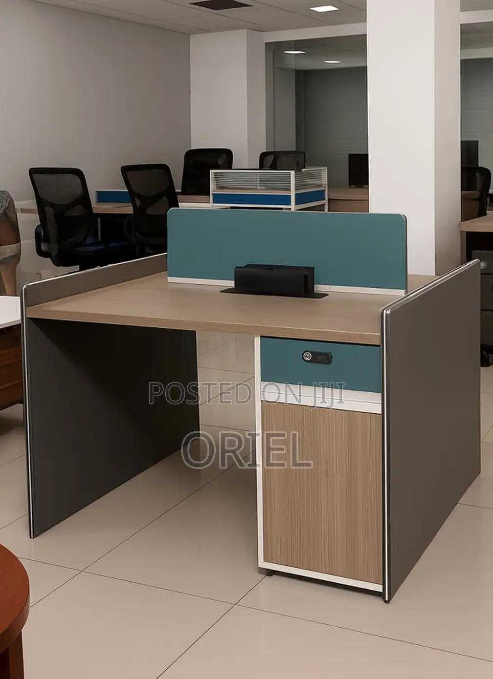2-Seater Office Workstation : Imported Staff Workstation