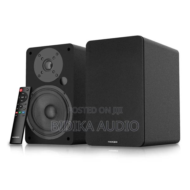 VULKKANO A5 ARC Active Bookshelf Speakers - Black - main view