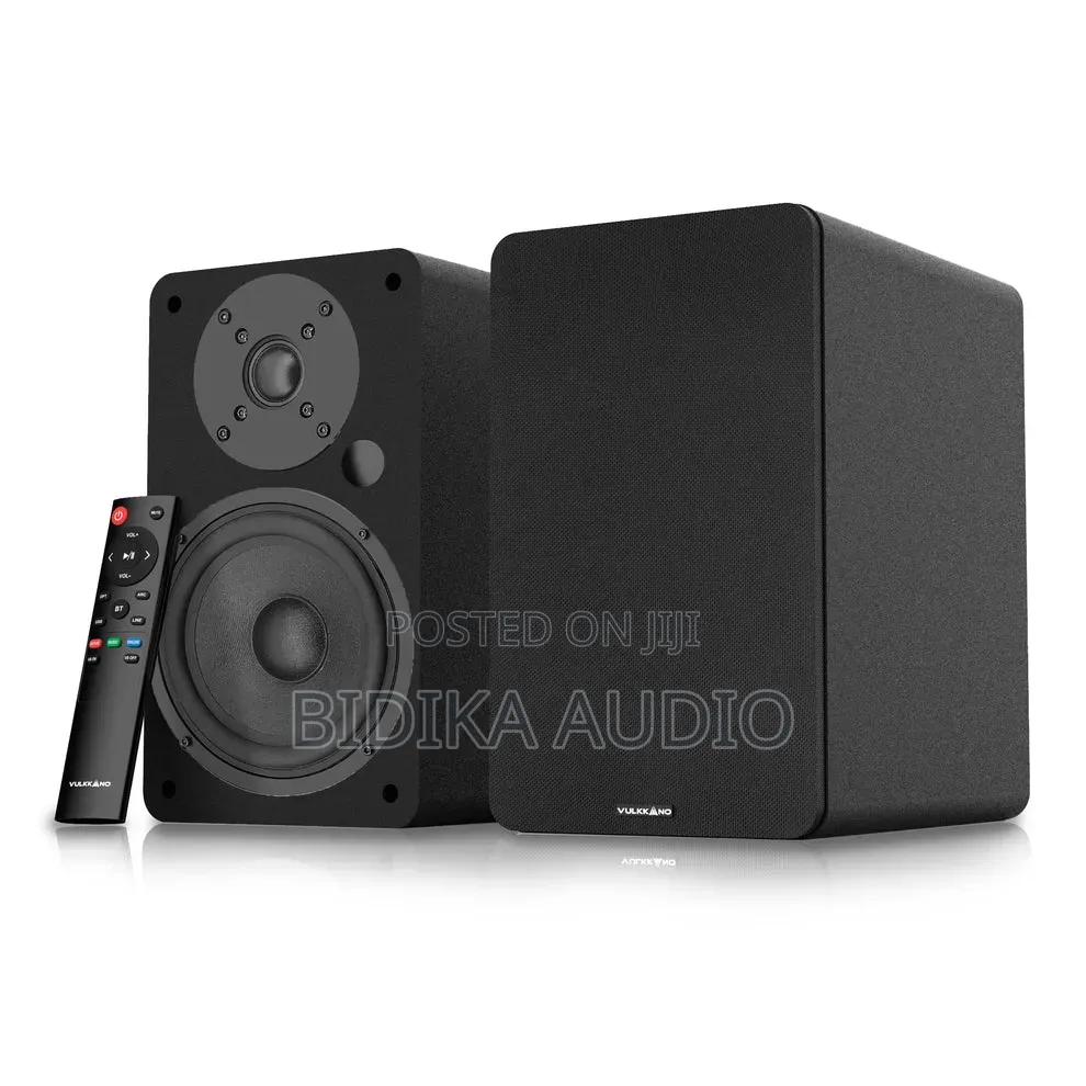 VULKKANO A5 ARC Active Bookshelf Speakers - Black