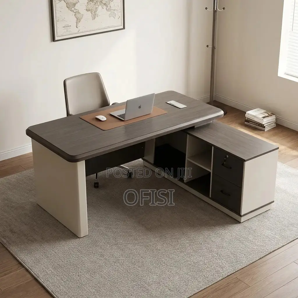 Office Desk; 180cm L-Shaped Manager’s Desk