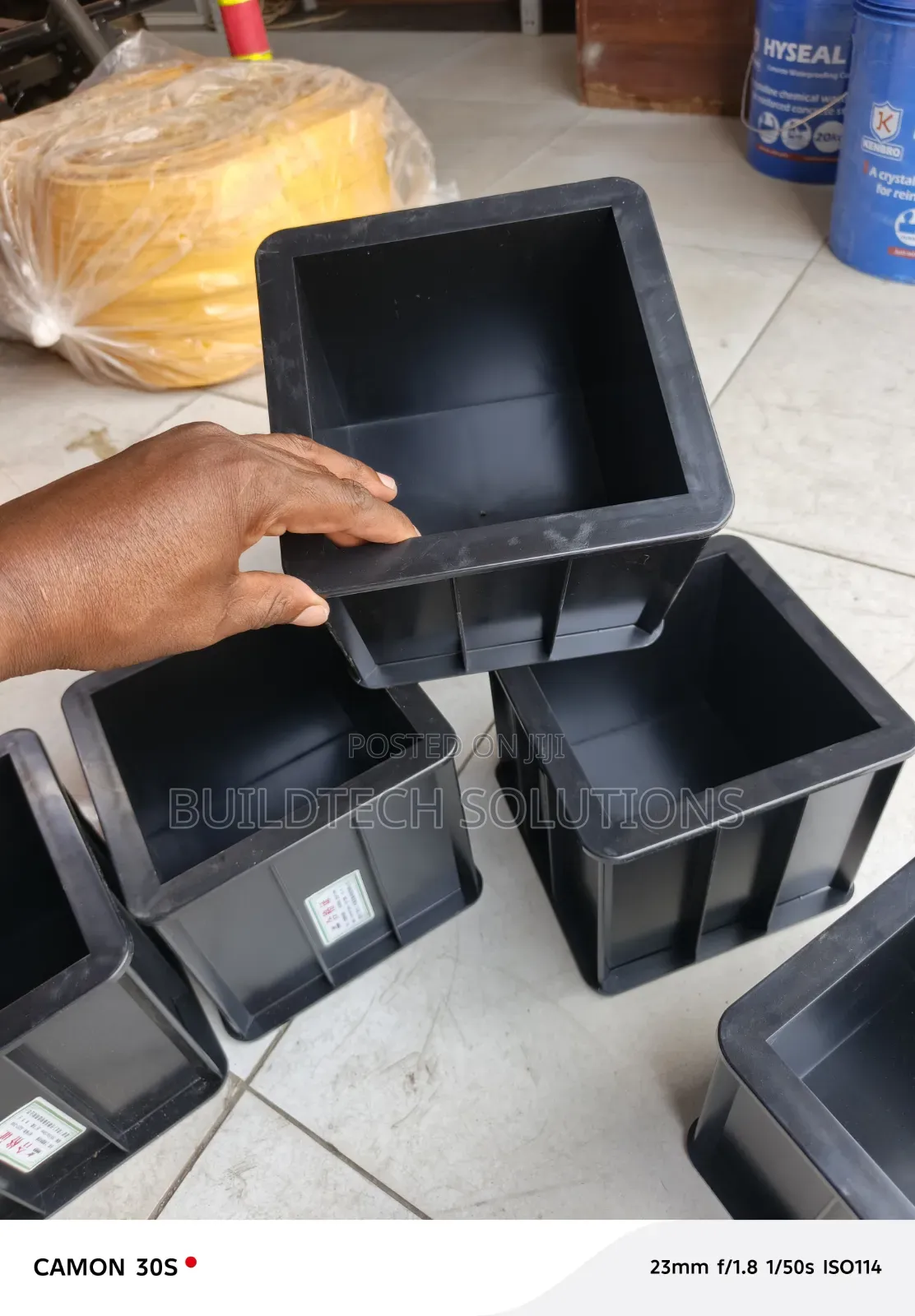 Reusable Plastic Mould for Concrete Samples